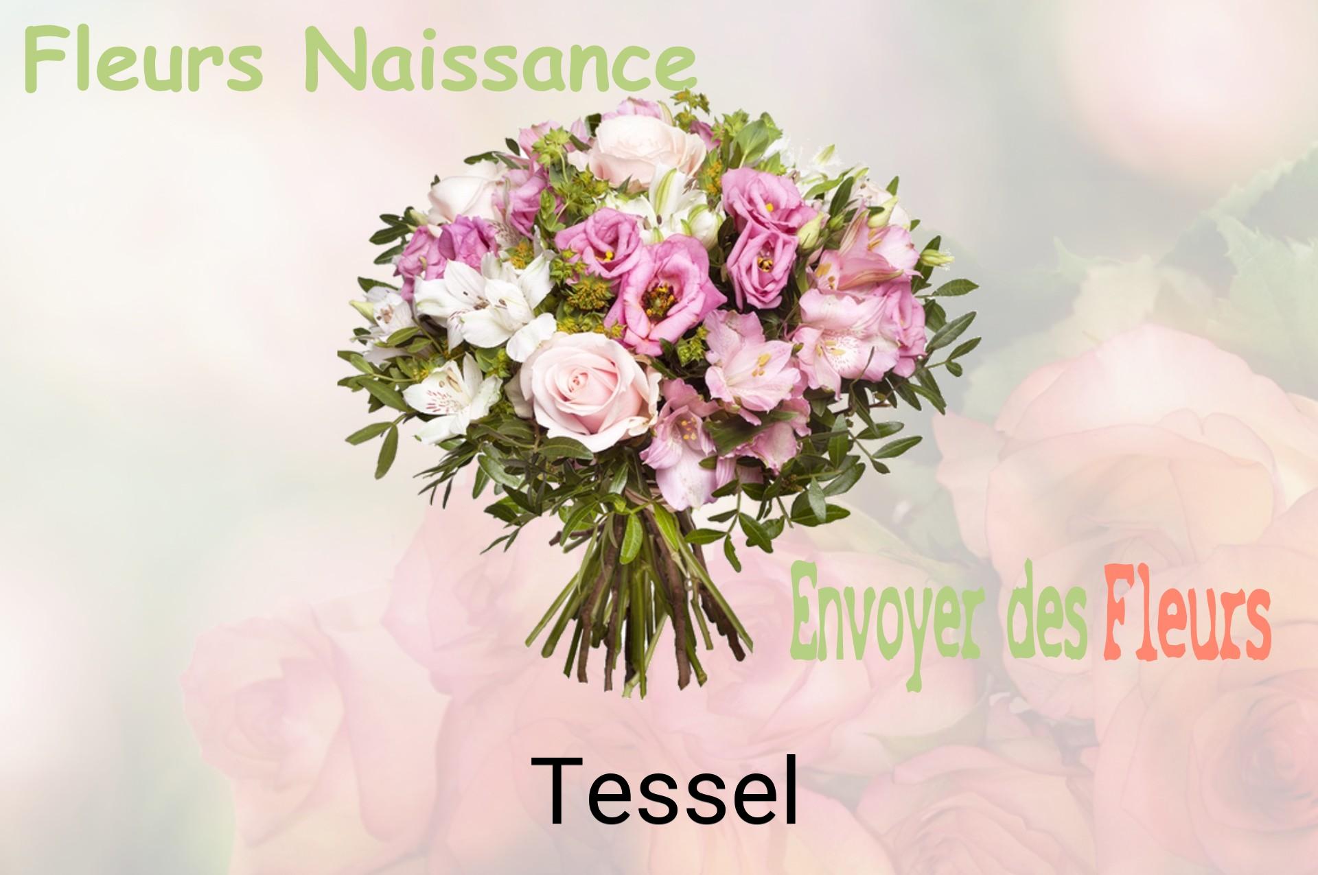 Bouquet de fleurs de naissance livré à Tessel